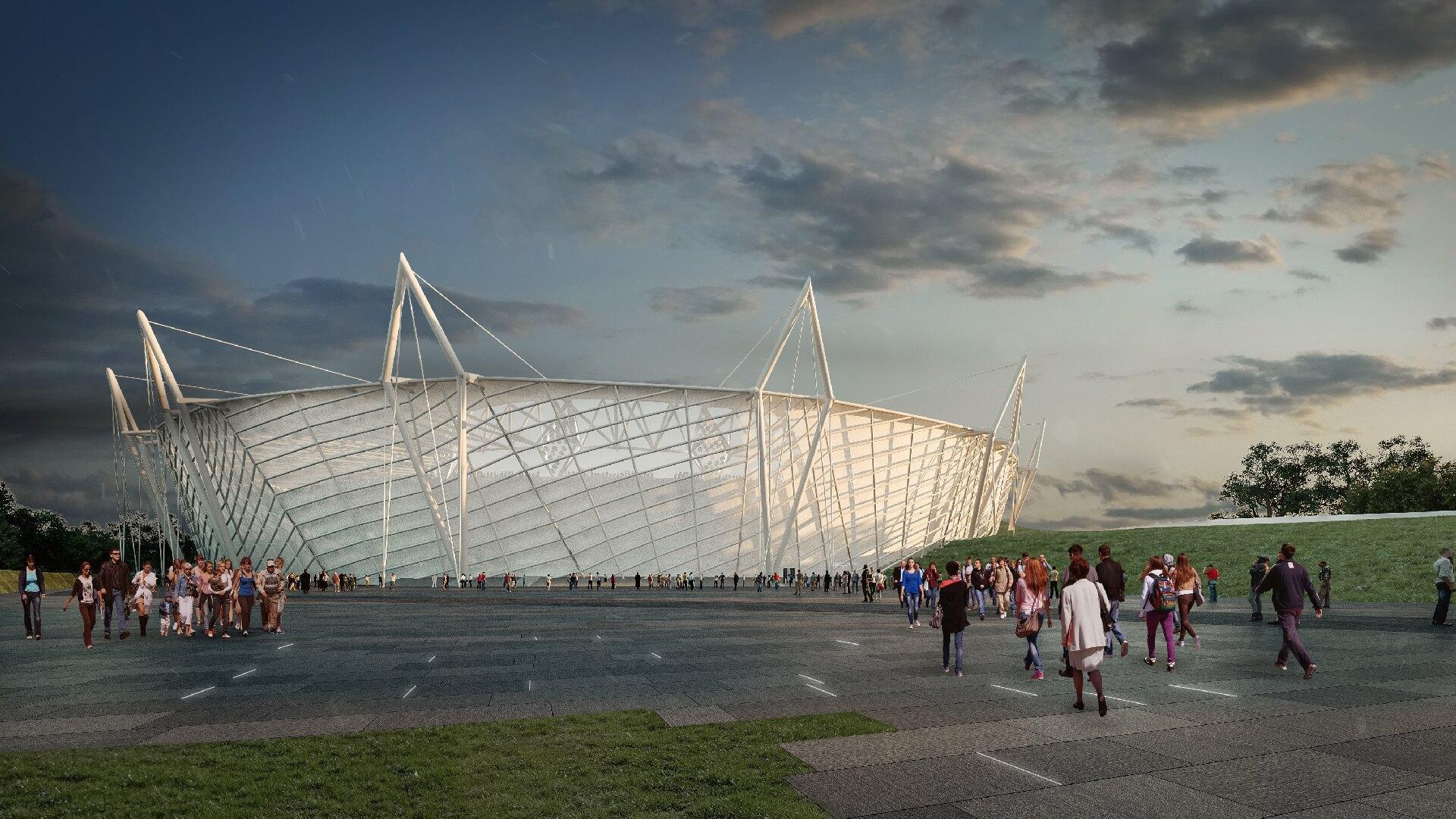 Budapesti Atlétikai Stadion - bővített állapot